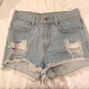 brandy melville denim shorts!!